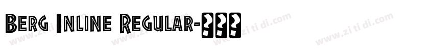 Berg Inline Regular字体转换